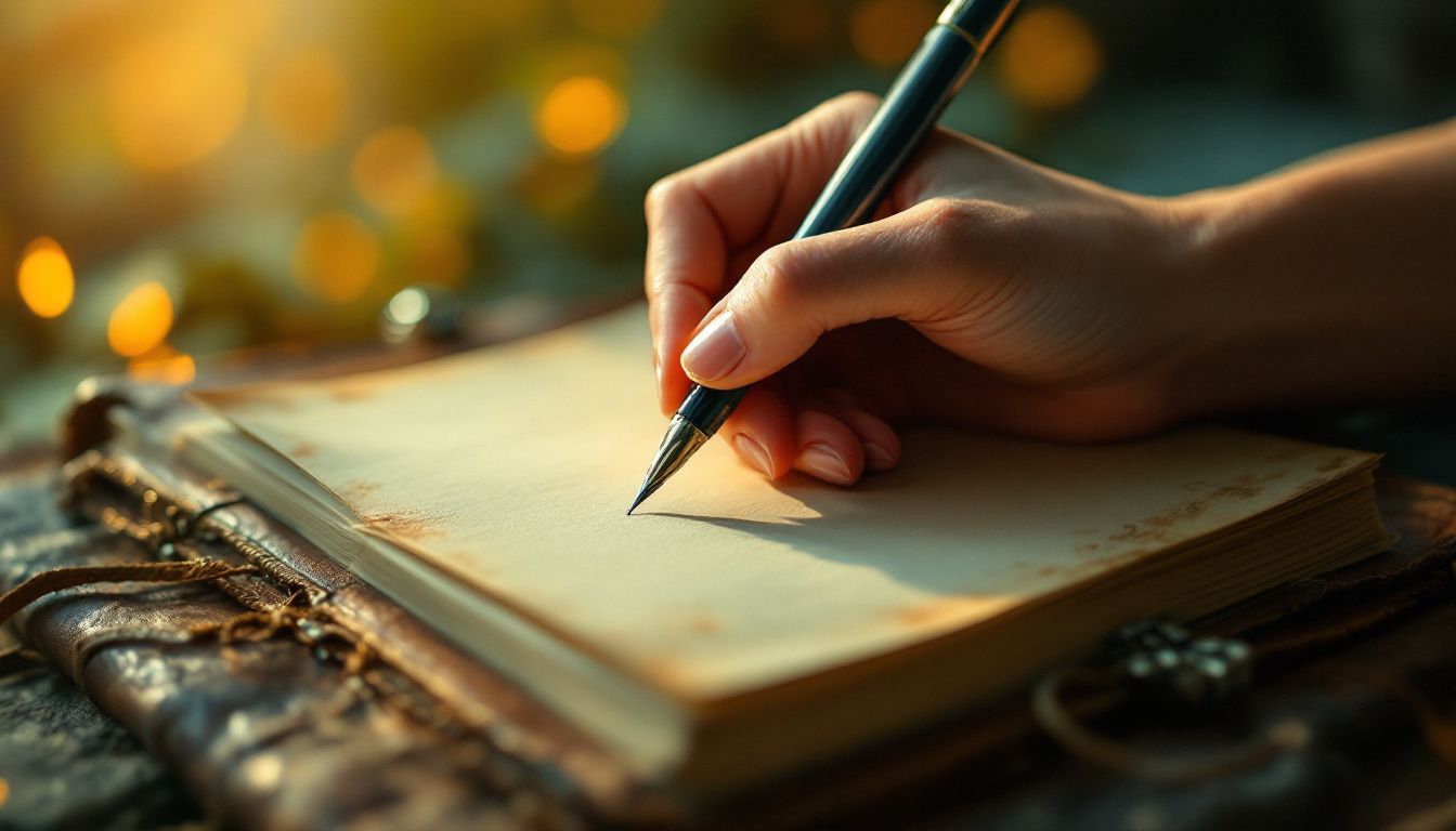 A dream journal to help to remember dreams